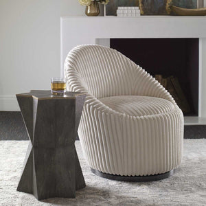 Capella Accent Table, Gray - small accent table with storage for a clutter-free space | Image 1 | InSTYLE Home & Rugs