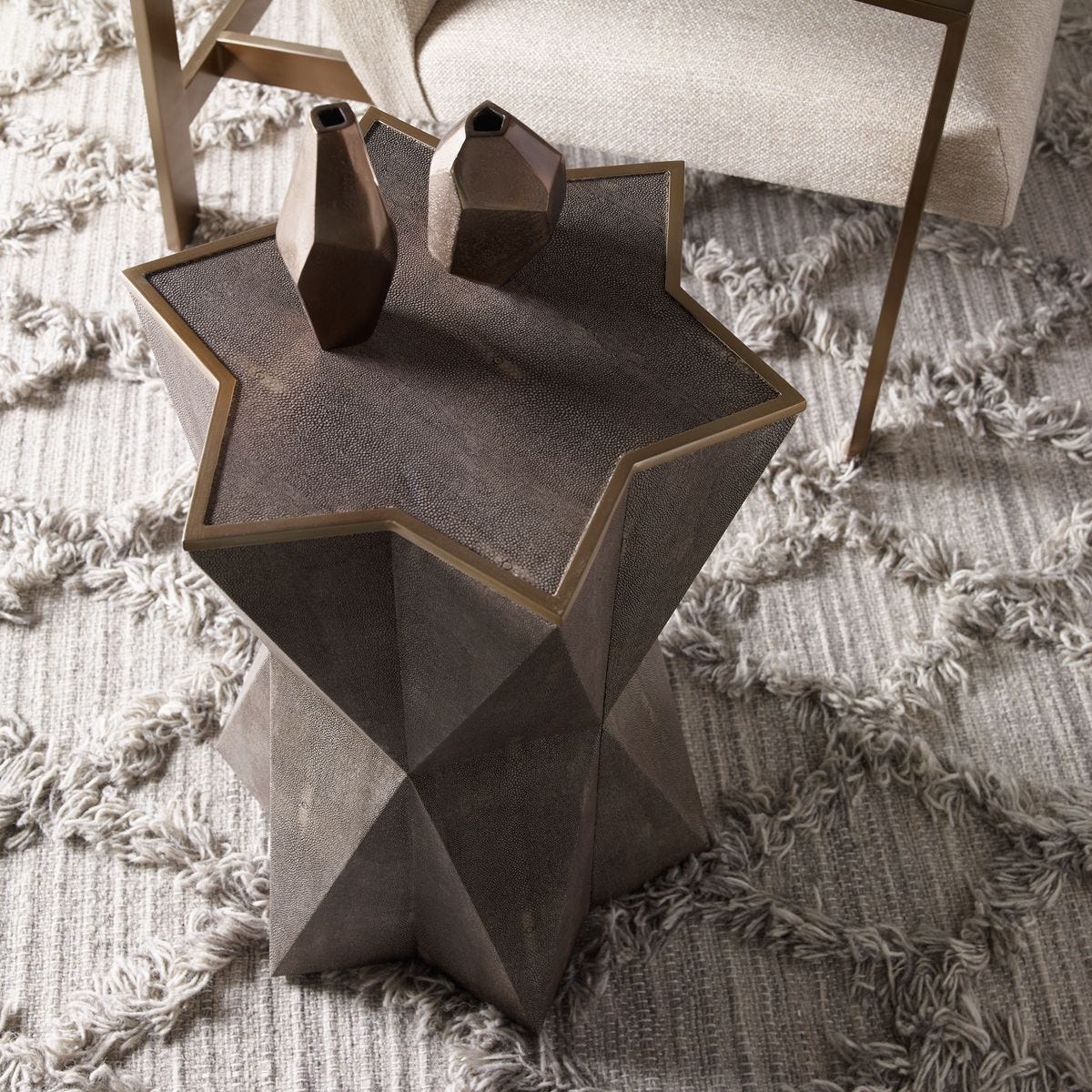 Capella Accent Table, Gray - small accent table with storage for a clutter-free space | Image 3 | InSTYLE Home & Rugs