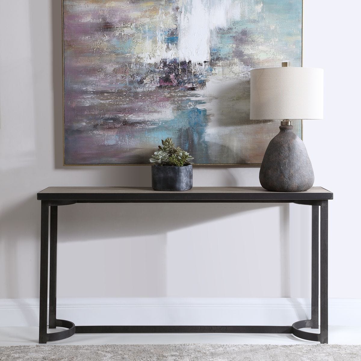 Basuto Console Table - compact console for organizing entryway or hallway essentials | Image 1 | InSTYLE Home & Rugs