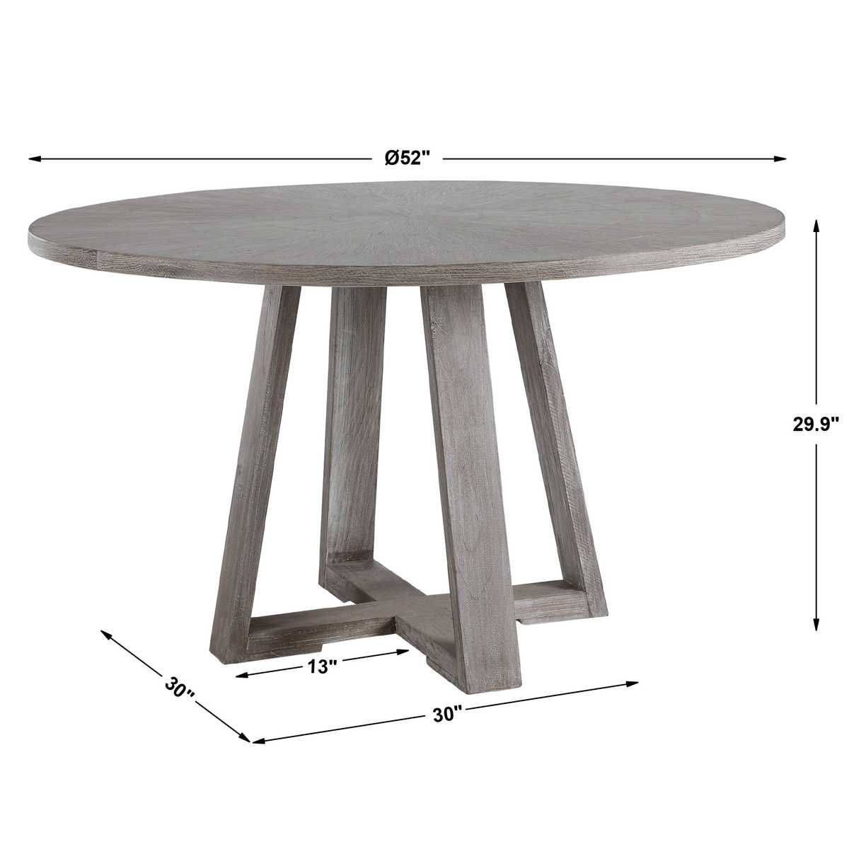 Gidran Dining Table, Gray, 2 Cartons - perfect for family meals | Image 9 | InSTYLE Home & Rugs