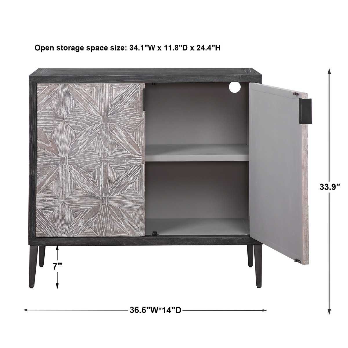 Laurentia 2 Door Cabinet - elegant cabinets for your bar | Image 7 | InSTYLE Home & Rugs