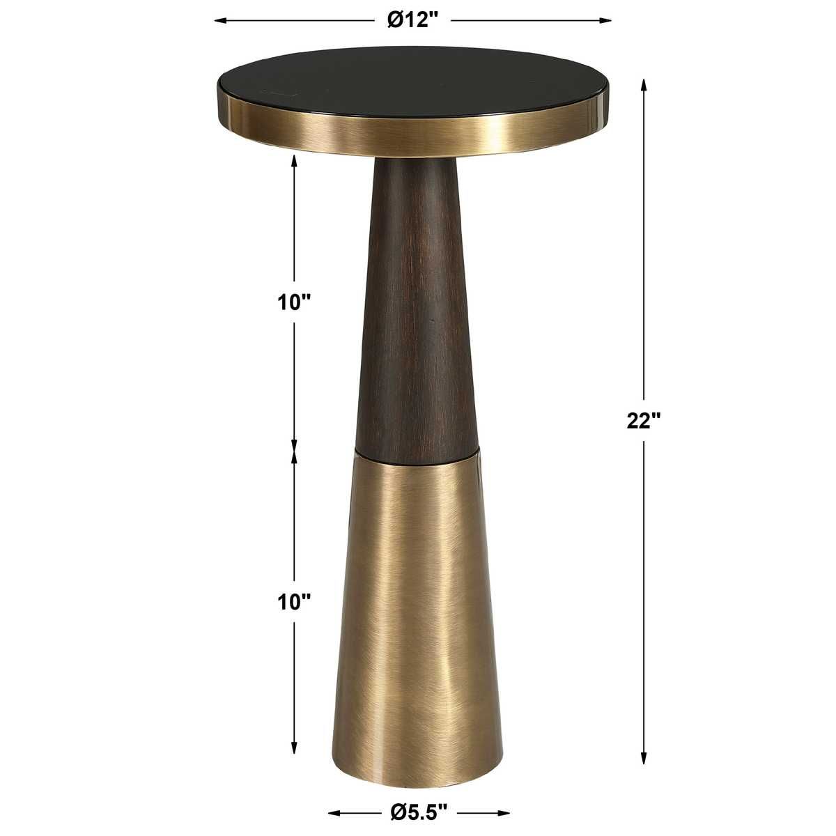 Fortier Accent Table, Espresso - functional accent table with unique design for any room | Image 5 | InSTYLE Home & Rugs