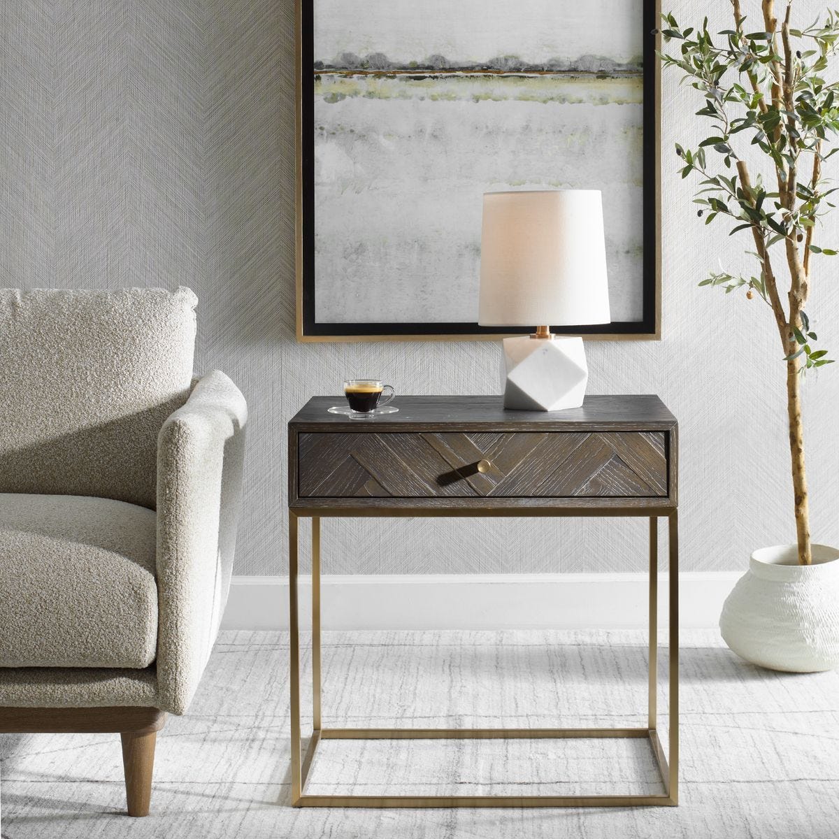 Armistead Side Table - chic and functional side table for your living room | Image 1 | InSTYLE Home & Rugs