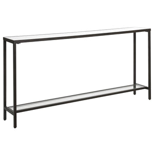 Hayley Console Table, Black - compact console for organizing entryway or hallway essentials | Image 3 | InSTYLE Home & Rugs