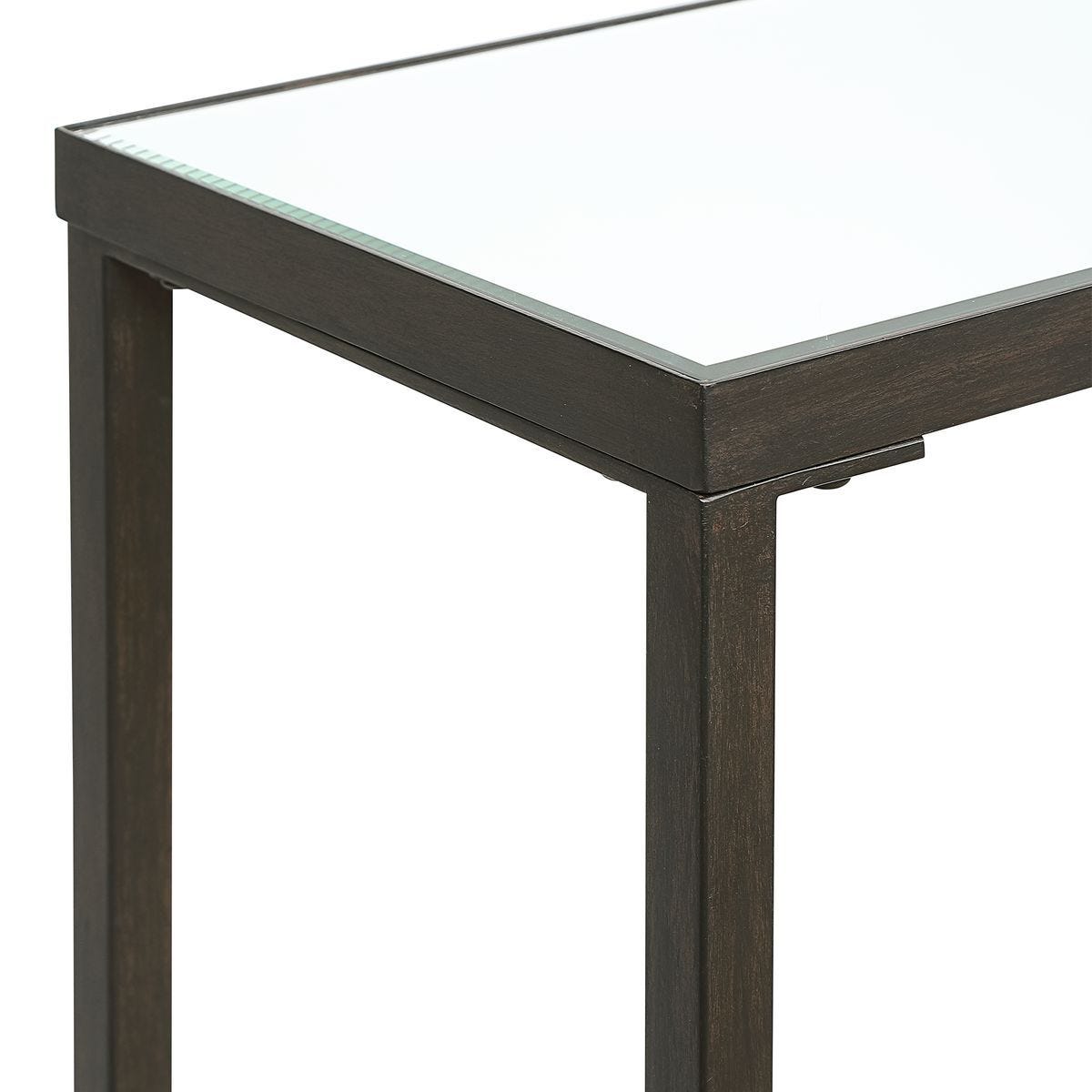 Hayley Console Table, Black - compact console for organizing entryway or hallway essentials | Image 6 | InSTYLE Home & Rugs