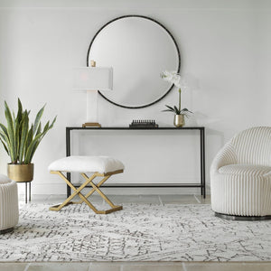 Hayley Console Table, Black - compact console for organizing entryway or hallway essentials | Image 1 | InSTYLE Home & Rugs