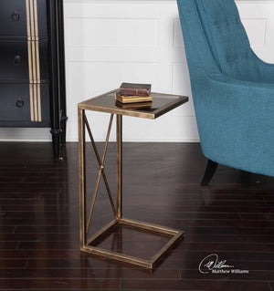 Zafina Side Table - chic accent table for contemporary home interiors | Image 3 | InSTYLE Home & Rugs