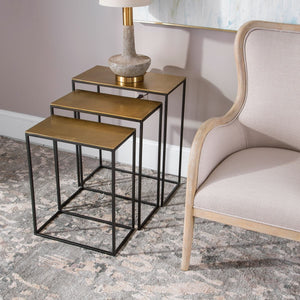 Coreene Nesting Tables, Gold, S/3 - accent tables for living rooms | Image 5 | InSTYLE Home & Rugs
