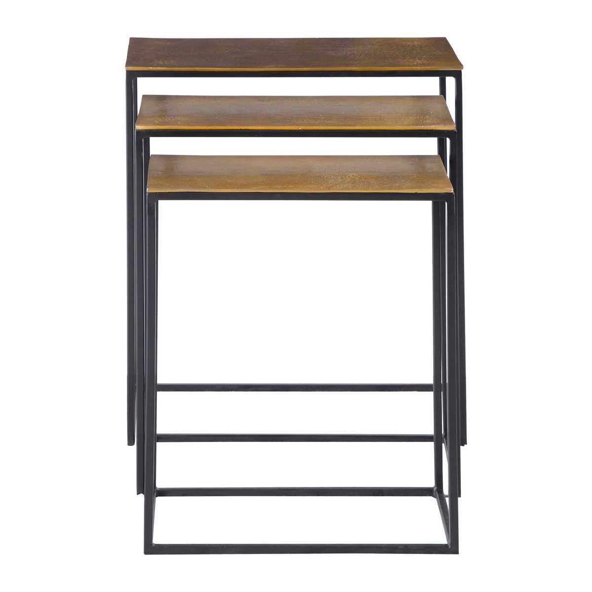 Coreene Nesting Tables, Gold, S/3 - accent tables for living rooms | Image 4 | InSTYLE Home & Rugs