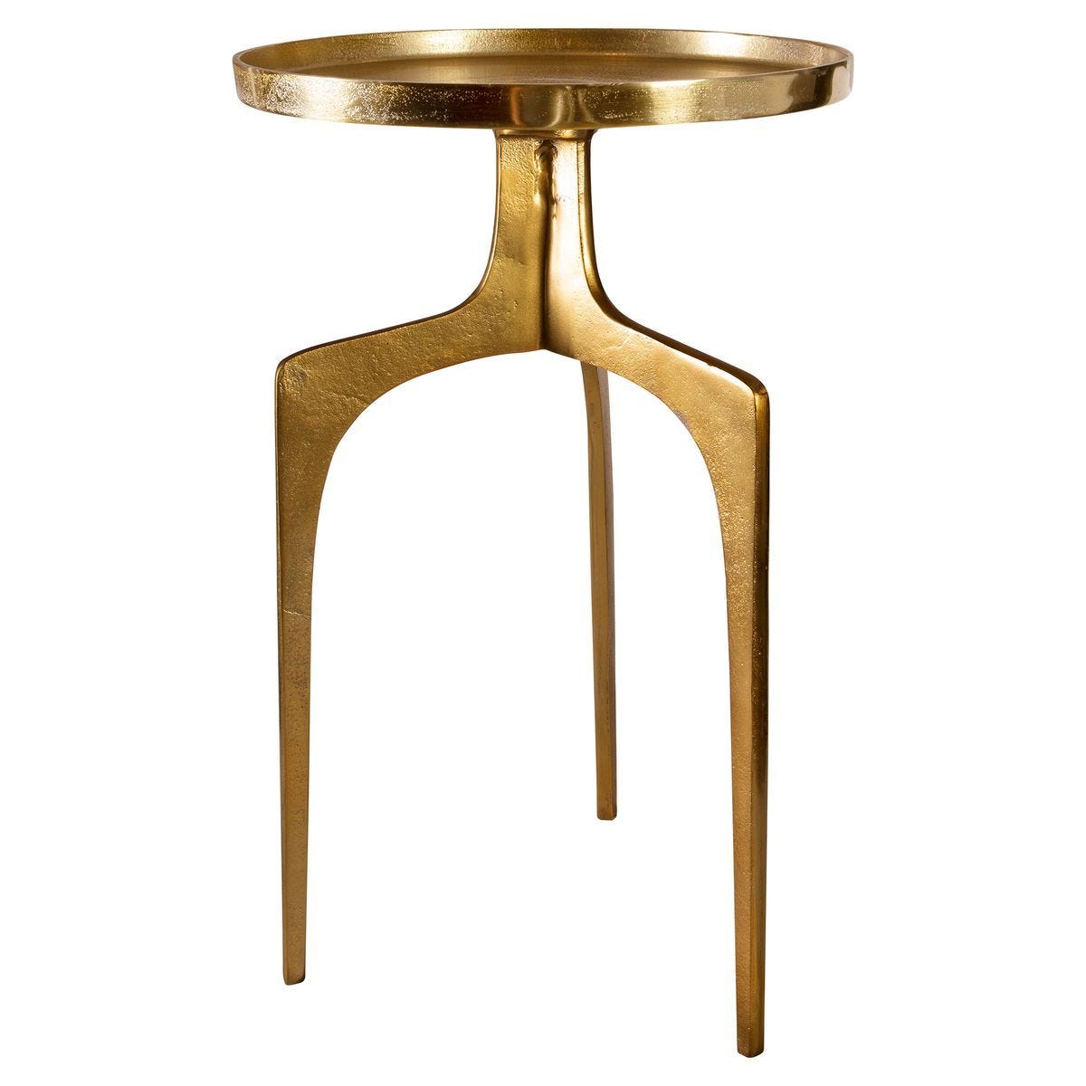 Kenna Accent Table, Gold - functional accent table with unique design for any room | Image 4 | InSTYLE Home & Rugs
