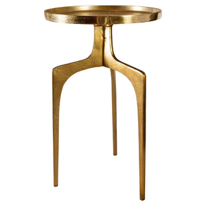 Kenna Accent Table, Gold - functional accent table with unique design for any room | Image 4 | InSTYLE Home & Rugs