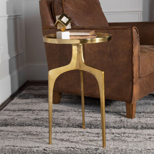 Kenna Accent Table, Gold - functional accent table with unique design for any room | Image 1 | InSTYLE Home & Rugs