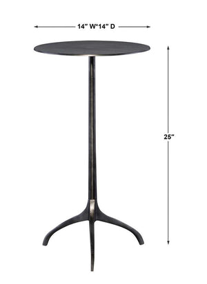 Beacon Accent Table, Nickel - small accent table with storage for a clutter-free space | Image 5 | InSTYLE Home & Rugs