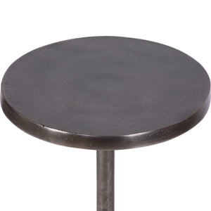 Sanaga Indoor-Outdoor Drink Table, Nickel - contemporary end table for sofas | Image 5 | InSTYLE Home & Rugs
