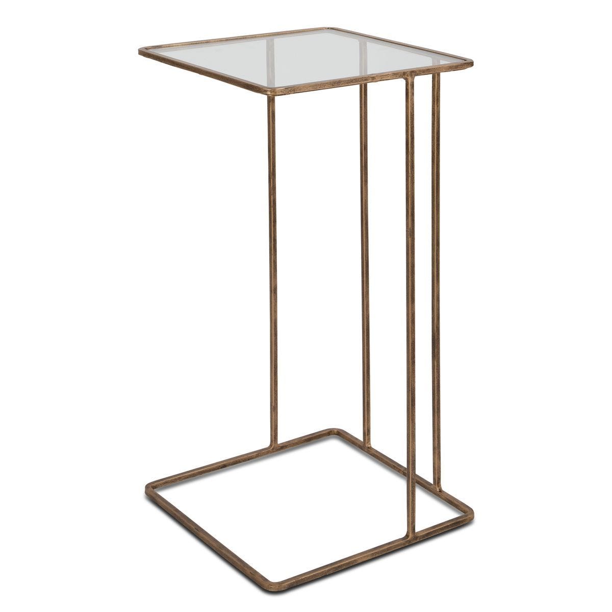 Cadmus Accent Table, Gold - small accent table with storage for a clutter-free space | Image 2 | InSTYLE Home & Rugs