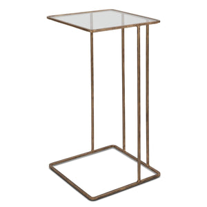 Cadmus Accent Table, Gold - small accent table with storage for a clutter-free space | Image 2 | InSTYLE Home & Rugs