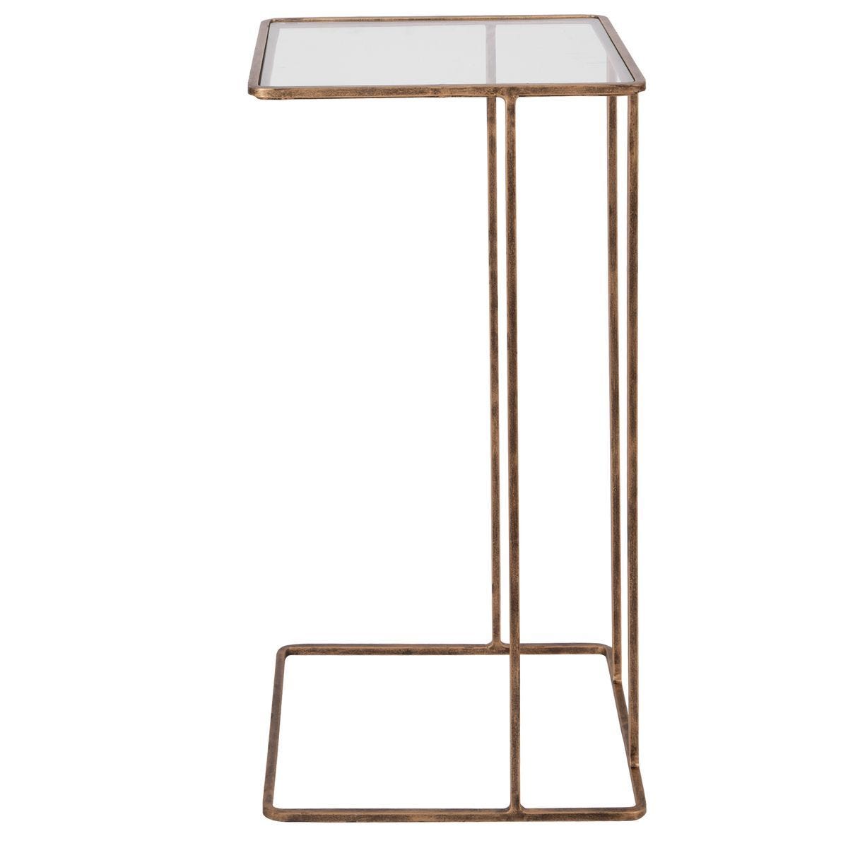 Cadmus Accent Table, Gold - small accent table with storage for a clutter-free space | Image 3 | InSTYLE Home & Rugs