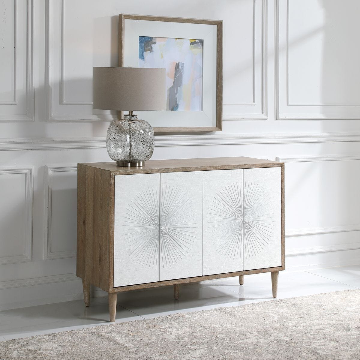 Dani 4 Door Cabinet - perfect storage for drinks and glassware | Image 8 | InSTYLE Home & Rugs