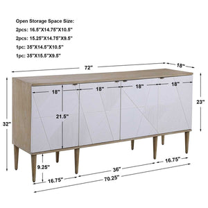 Tightrope 4 Door Cabinet - stylish bar carts for entertaining | Image 11 | InSTYLE Home & Rugs