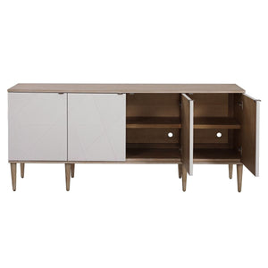 Tightrope 4 Door Cabinet - stylish bar carts for entertaining | Image 4 | InSTYLE Home & Rugs