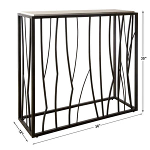 Reed Console Table, 2 CARTONS - elegant console table for modern living room decor | Image 6 | InSTYLE Home & Rugs