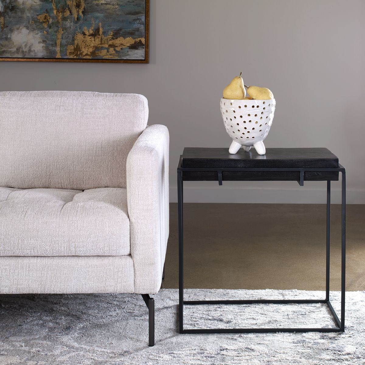 Telone Side Table - perfect for holding drinks, lamps, and other essentials | Image 4 | InSTYLE Home & Rugs