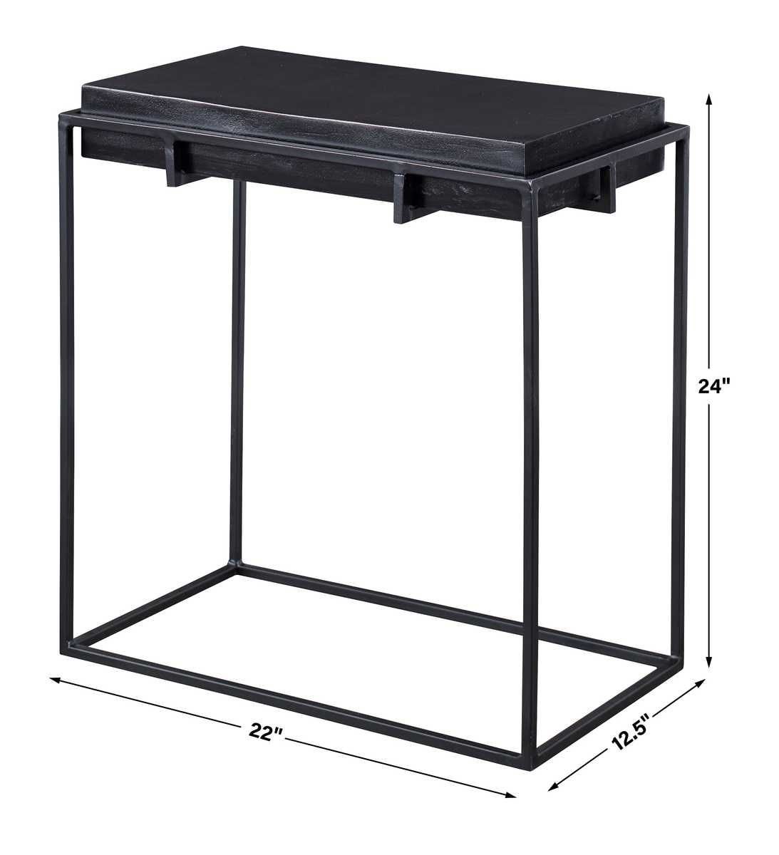Telone Side Table - perfect for holding drinks, lamps, and other essentials | Image 5 | InSTYLE Home & Rugs