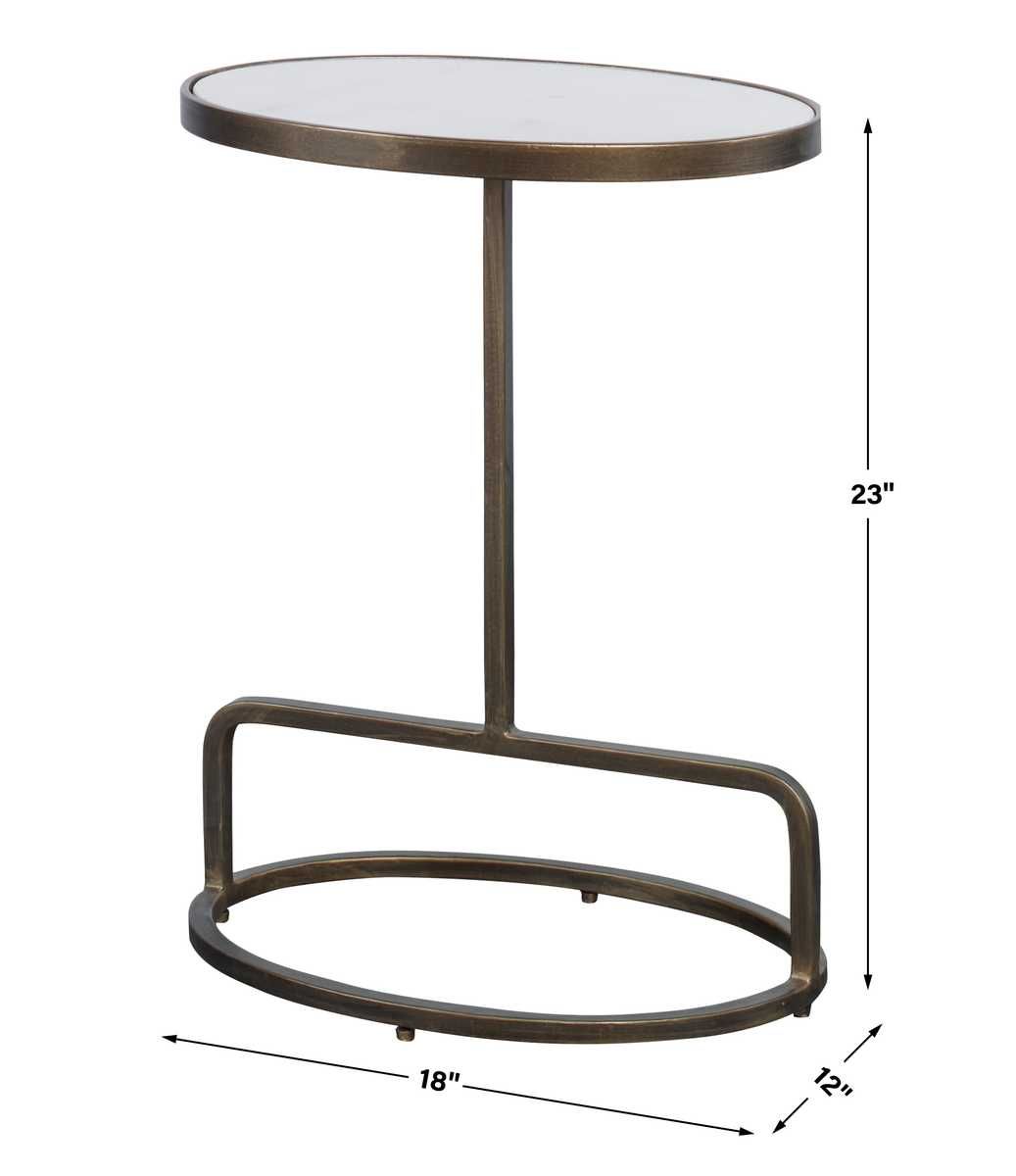Jessenia Accent Table, Marble - small accent table with storage for a clutter-free space | Image 5 | InSTYLE Home & Rugs