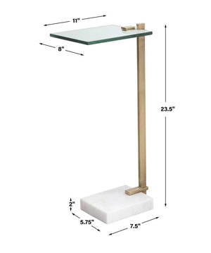 Butler Accent Table, White - small accent table with storage for a clutter-free space | Image 8 | InSTYLE Home & Rugs