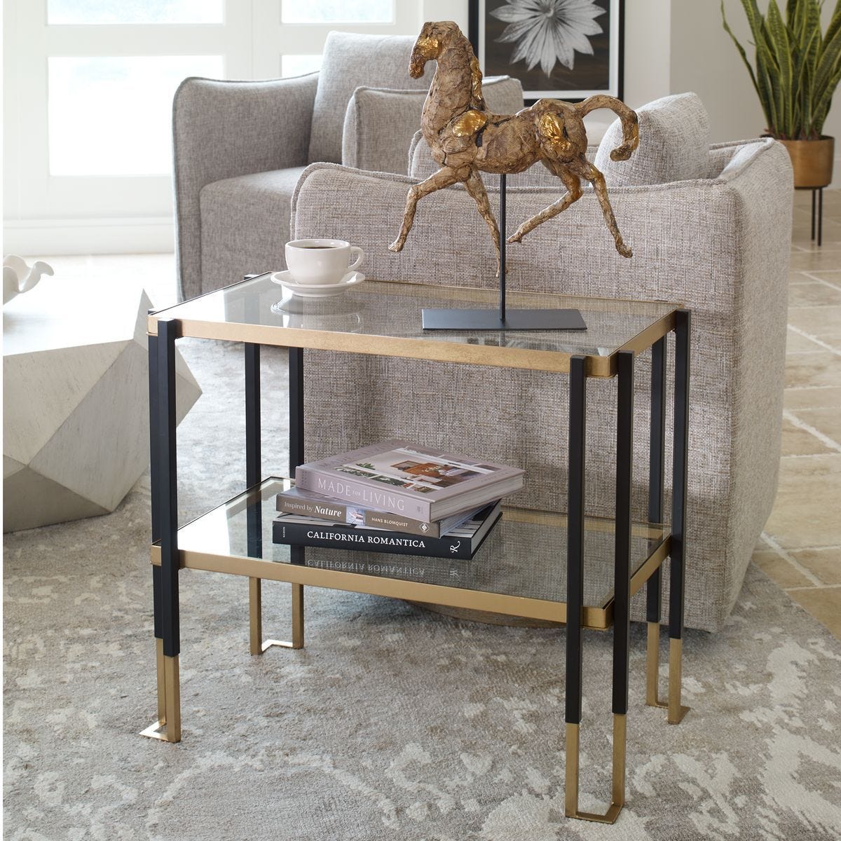 Kentmore Side Table - chic and functional side table for your living room | Image 1 | InSTYLE Home & Rugs