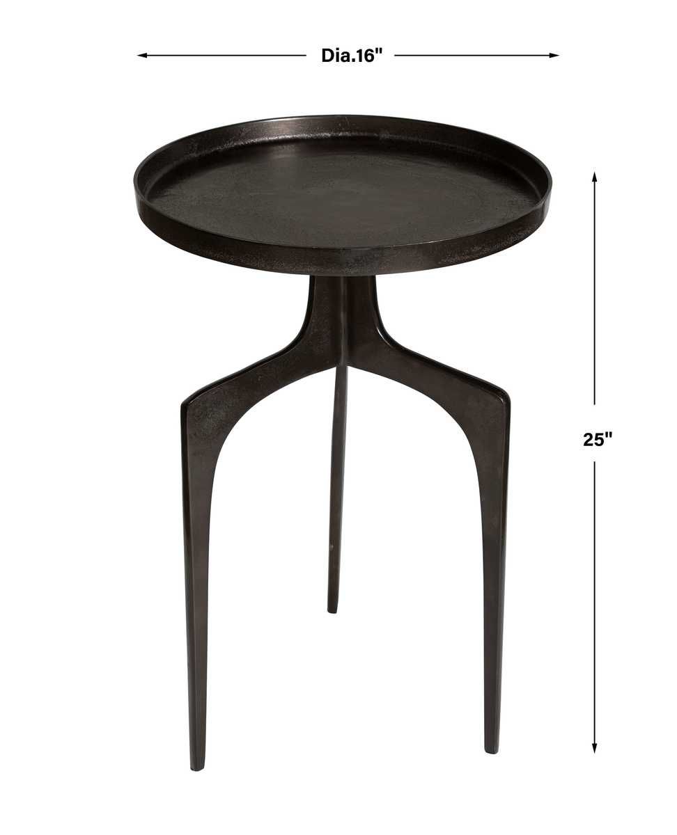 Kenna Accent Table, Bronze - functional accent table with unique design for any room | Image 5 | InSTYLE Home & Rugs