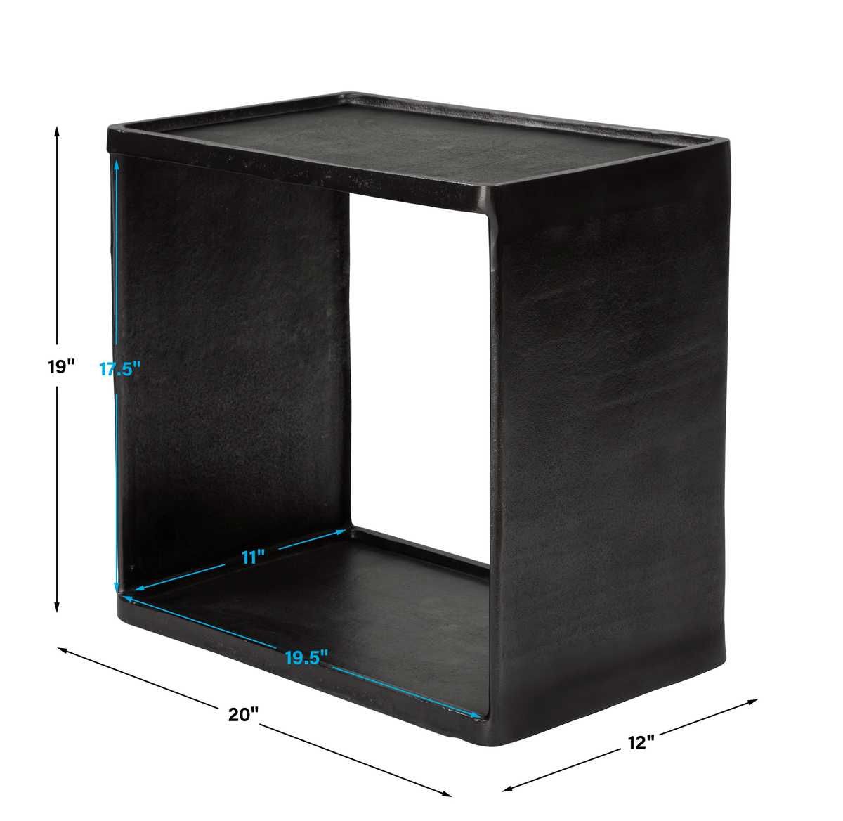 Derwent Side Table, Dark Nickel - perfect for holding drinks, lamps, and other essentials | Image 6 | InSTYLE Home & Rugs