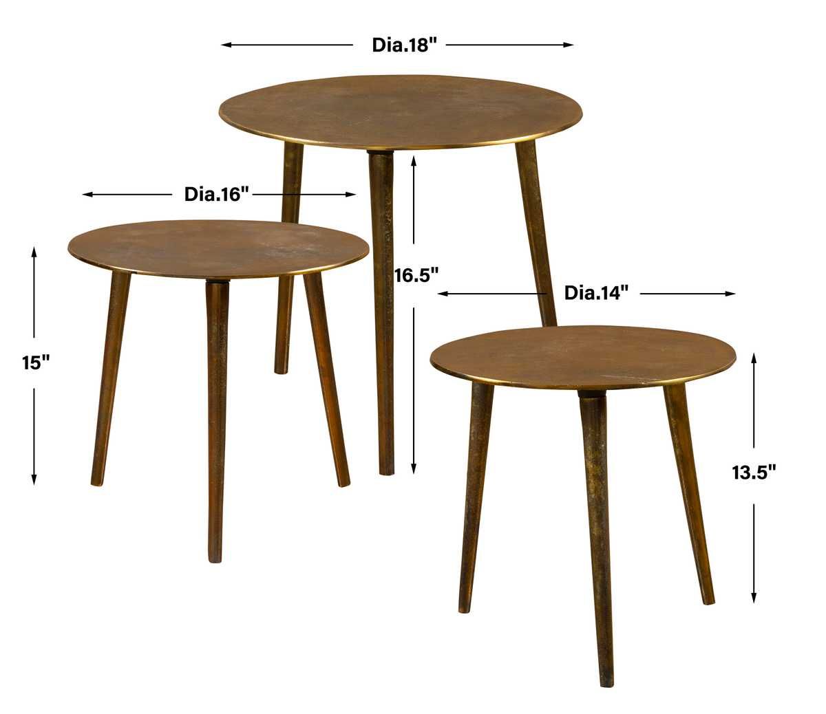 Kasai Coffee Tables, S/3 - stylish tables for living rooms | Image 5 | InSTYLE Home & Rugs