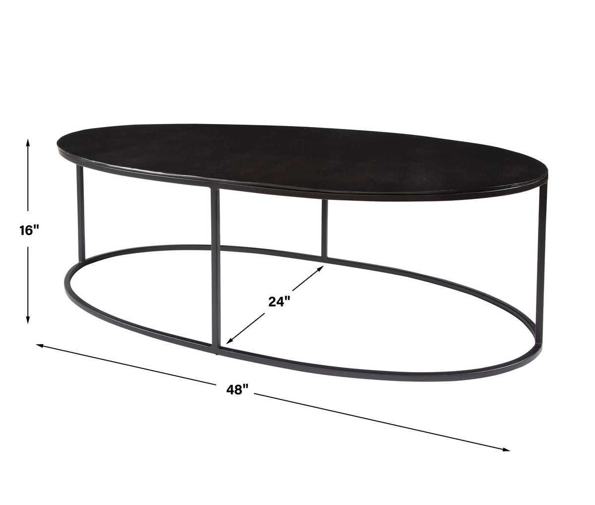 Coreene Oval Coffee Table - modern design for any room | Image 6 | InSTYLE Home & Rugs
