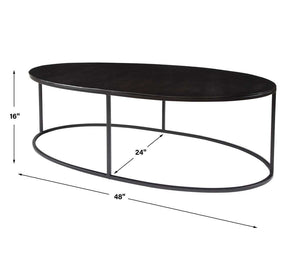 Coreene Oval Coffee Table - modern design for any room | Image 6 | InSTYLE Home & Rugs