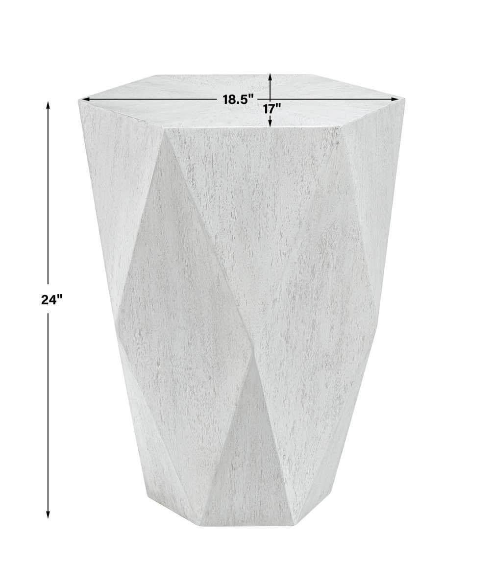 Volker Side Table, White - perfect for holding drinks, lamps, and other essentials | Image 5 | InSTYLE Home & Rugs