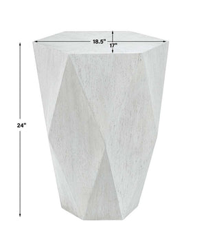 Volker Side Table, White - perfect for holding drinks, lamps, and other essentials | Image 5 | InSTYLE Home & Rugs