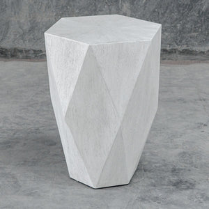 Volker Side Table, White - perfect for holding drinks, lamps, and other essentials | Image 4 | InSTYLE Home & Rugs