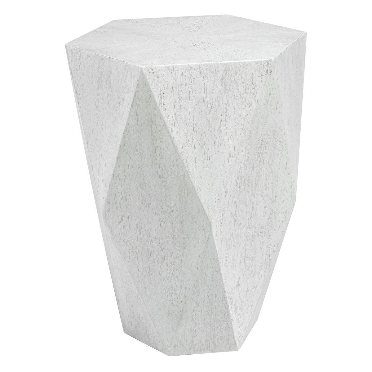 Volker Side Table, White - perfect for holding drinks, lamps, and other essentials | Image 3 | InSTYLE Home & Rugs