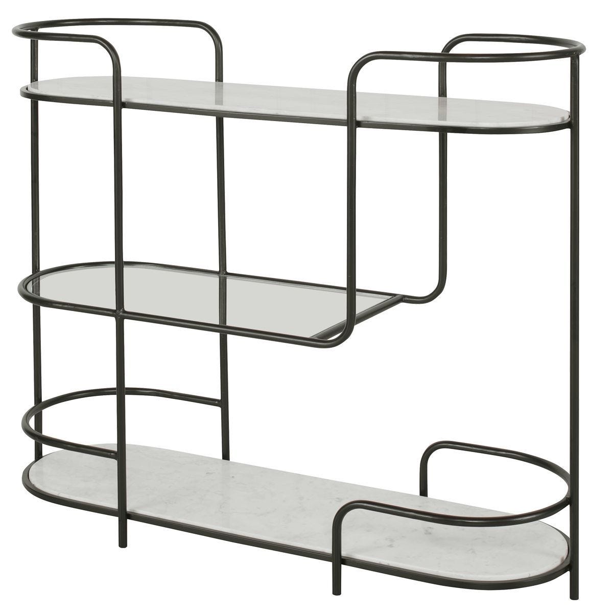 Trolley Bar Console, 2 Cartons - versatile console for stylish storage and display in any room | Image 3 | InSTYLE Home & Rugs