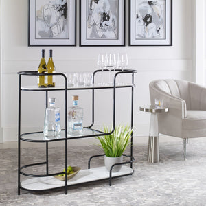 Trolley Bar Console, 2 Cartons - versatile console for stylish storage and display in any room | Image 1 | InSTYLE Home & Rugs