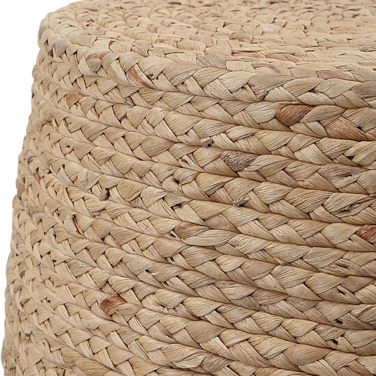 Resort Accent Stool, Natural - compact and stylish design | Image 3 | InSTYLE Home & Rugs