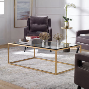Bravura Coffee Table, Gold - functional centerpieces for homes | Image 1 | InSTYLE Home & Rugs