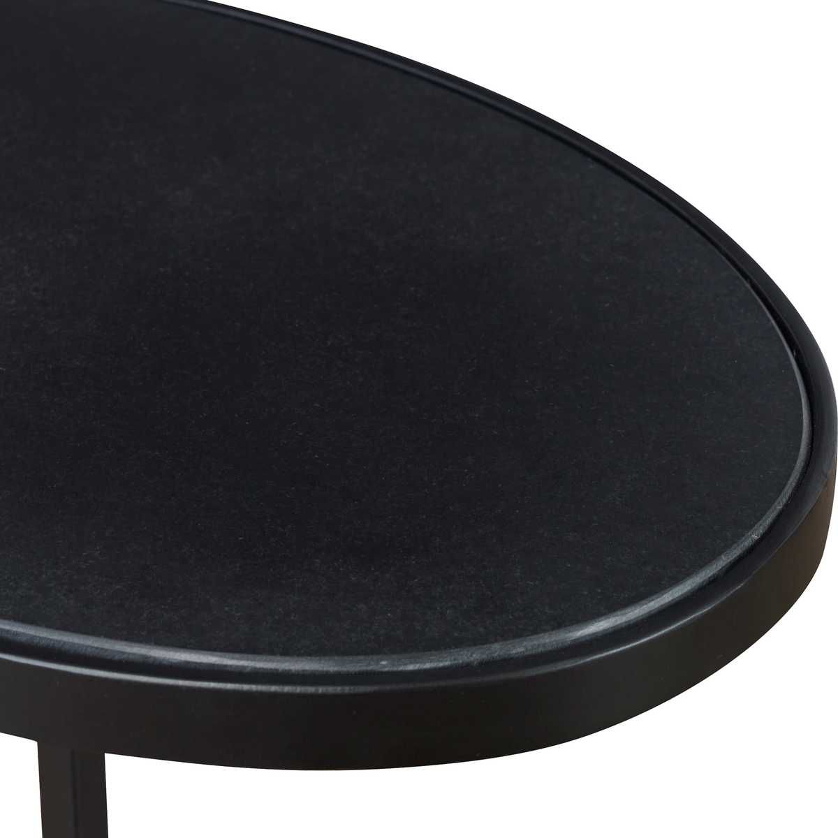 Jessenia Accent Table, Black - chic accent table for contemporary home interiors | Image 4 | InSTYLE Home & Rugs