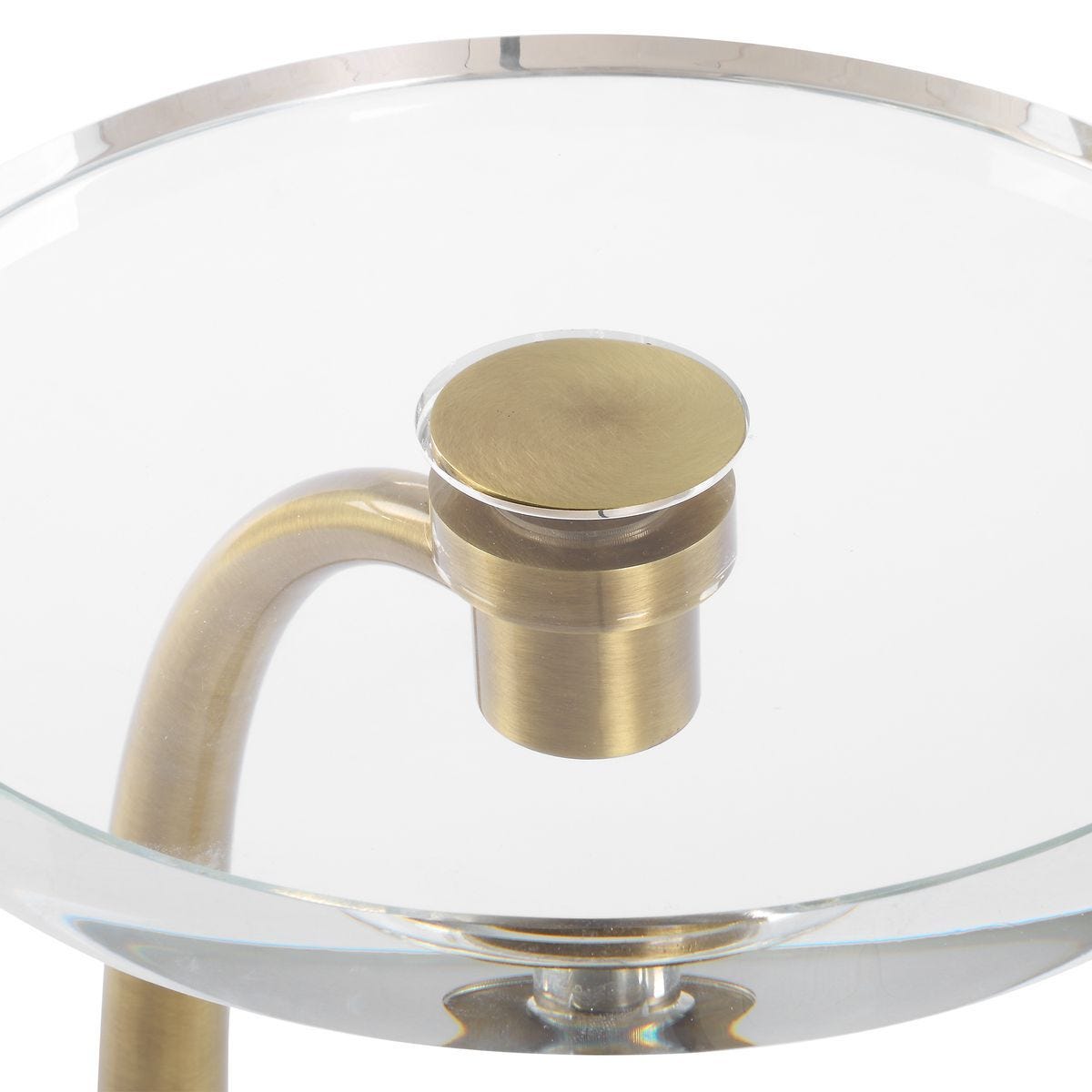Waveney Drink Table, Brass - contemporary end table for sofas | Image 6 | InSTYLE Home & Rugs