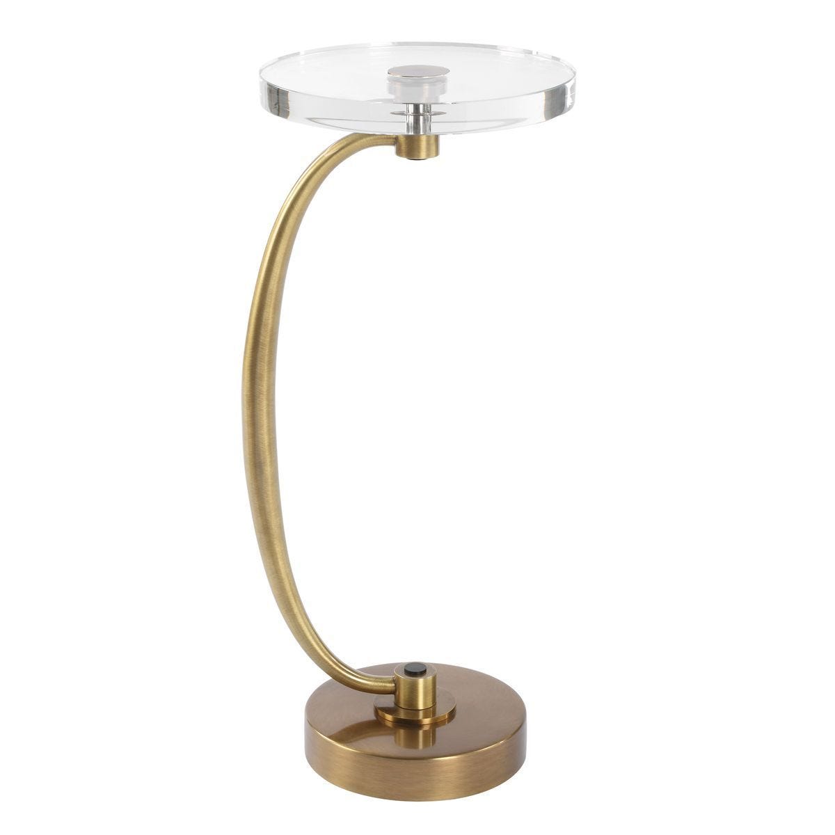 Waveney Drink Table, Brass - contemporary end table for sofas | Image 7 | InSTYLE Home & Rugs
