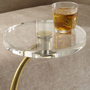 Waveney Drink Table, Brass - contemporary end table for sofas | Image 9 | InSTYLE Home & Rugs