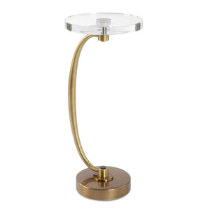 Waveney Drink Table, Brass - contemporary end table for sofas | Image 2 | InSTYLE Home & Rugs