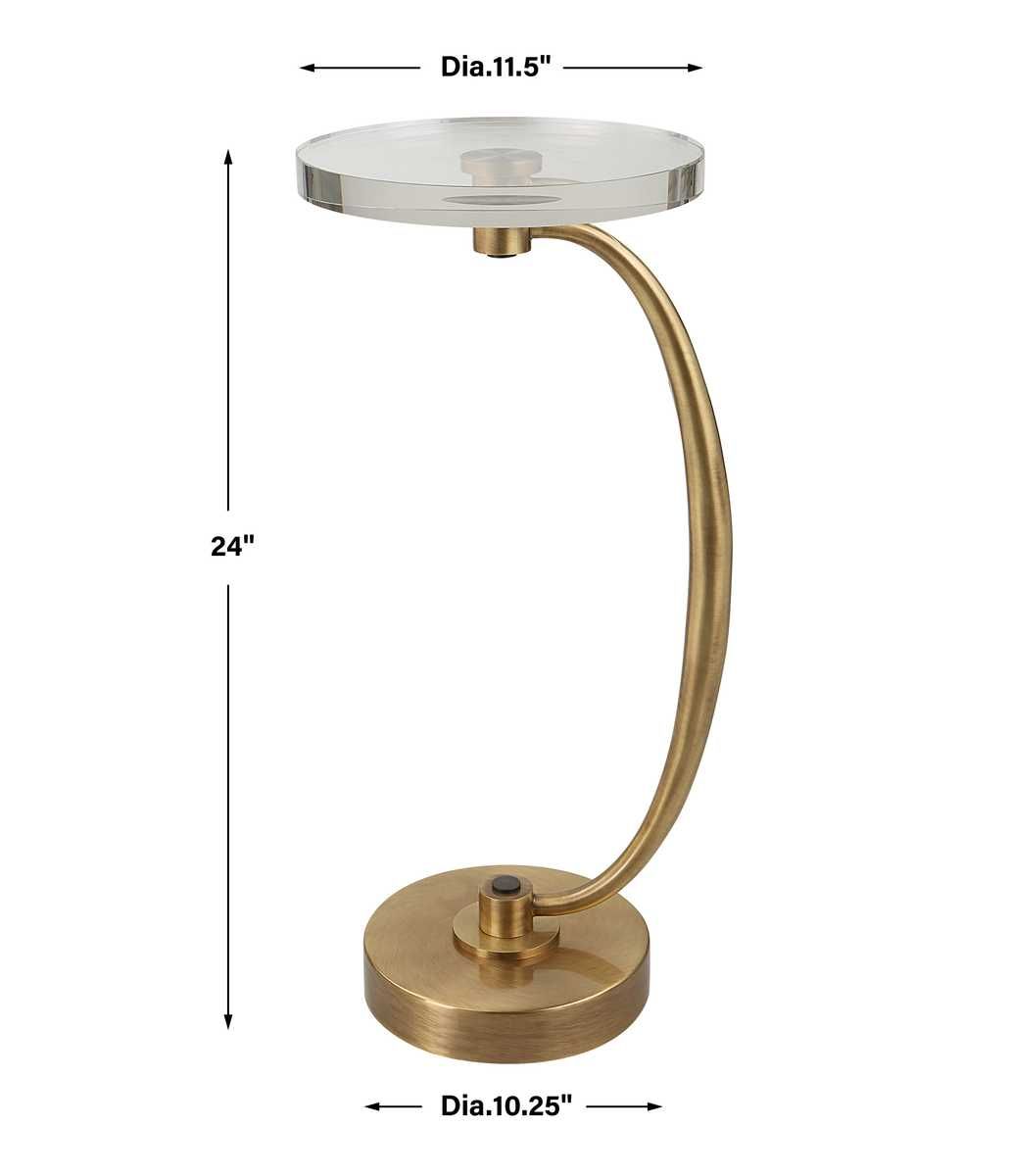 Waveney Drink Table, Brass - contemporary end table for sofas | Image 10 | InSTYLE Home & Rugs