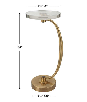 Waveney Drink Table, Brass - contemporary end table for sofas | Image 10 | InSTYLE Home & Rugs